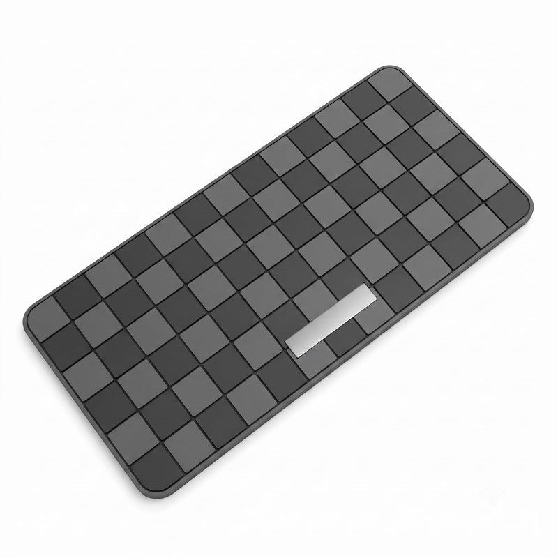 Car Dashboard Non Slip Mat, Multifunctional Fixate Anti Slide Pad for Phone Keys Sunglasses GPS, Heat-resistant Sticky Dash Mat, Storage Accessory for Car & Home & Office (Black & Gray) 1 PC Black & Gray