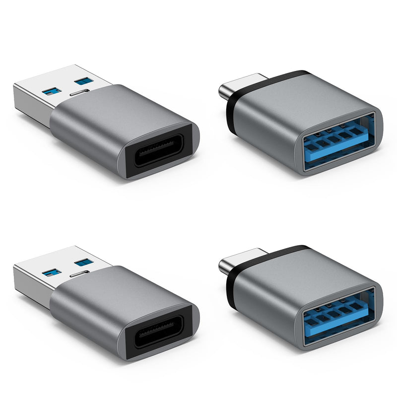 USB C to USB Adapter & USB A to USB C Adapter for Google Pixel 10 9 8 Pro | 4Pack OTG Converter Connector for Laptop Car Smartphone Headphone Mic PC,Samsung Galaxy,iPhone