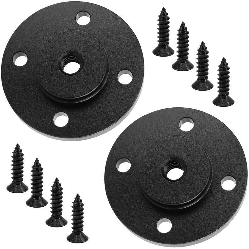 2 Set 1/4"-20 Thread Tripod Adapter Mount Plate, Aluminum Alloy Wall Mount Holder Adapter with Screw, for DSLR Camera, Action Cam, Monitor, Webcam, Tripod, Light Stand, Photography Accessories