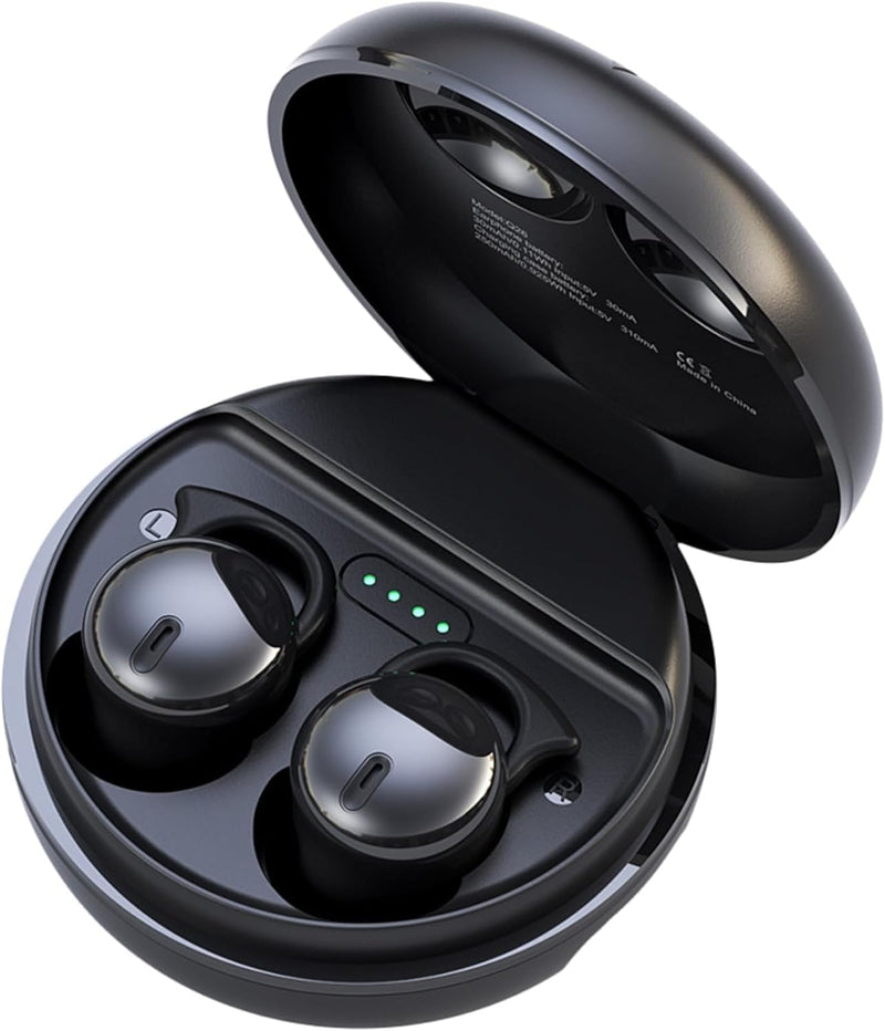 Invisible Sleep Headphones, Sleep Earbuds for Side Sleepers (Black) | Mini Noise Blocking Sleeping Earphones, Bluetooth 5.3 Wireless Earbuds for Sleeping, Working Black