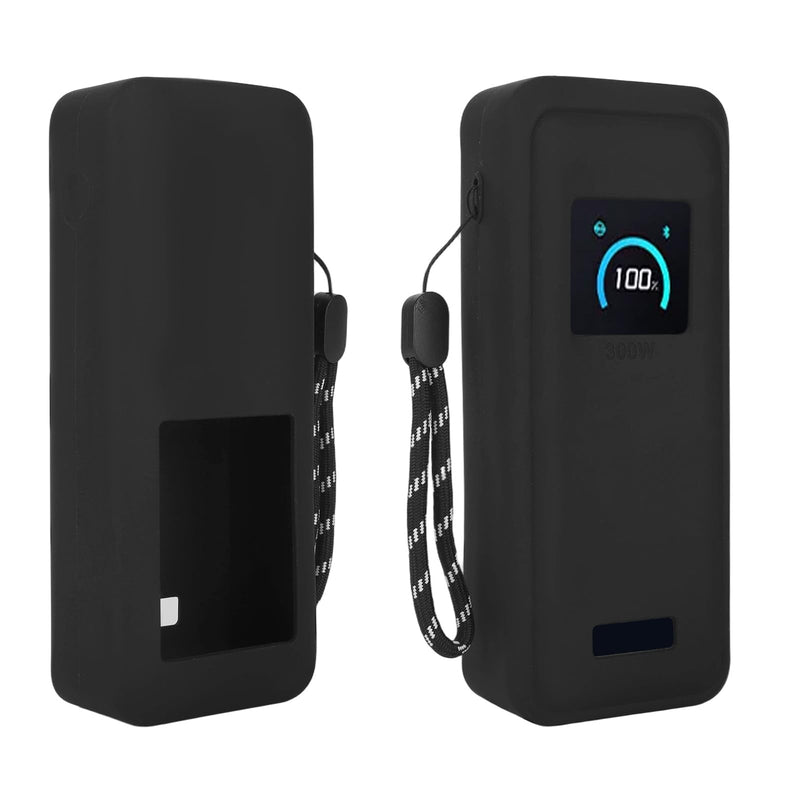 Sillicone Power Bank Case, Protective Cover for Anker Prime 26,250mAh 300W | Soft Sillicone, with Strap, LCD Display Visible, Black