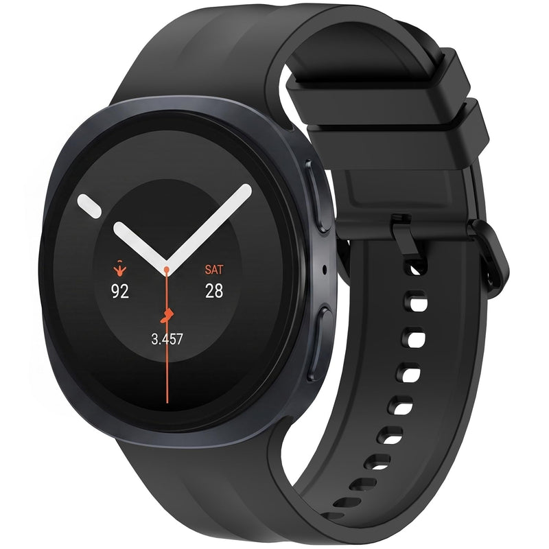Bands Compatible with Samsung Galaxy Watch 9 40mm 44mm | No Gap Silicone Sport Bands Strap for Galaxy Watch 9 8 40mm 44mm galaxy watch 8 classic bands Black M/L