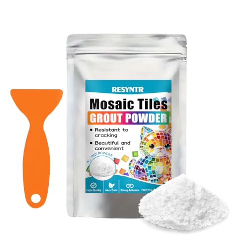 500g Mosaic Powder, Mosaic Grout, Mosaics Tools, Ideal for DIY 17.6oz