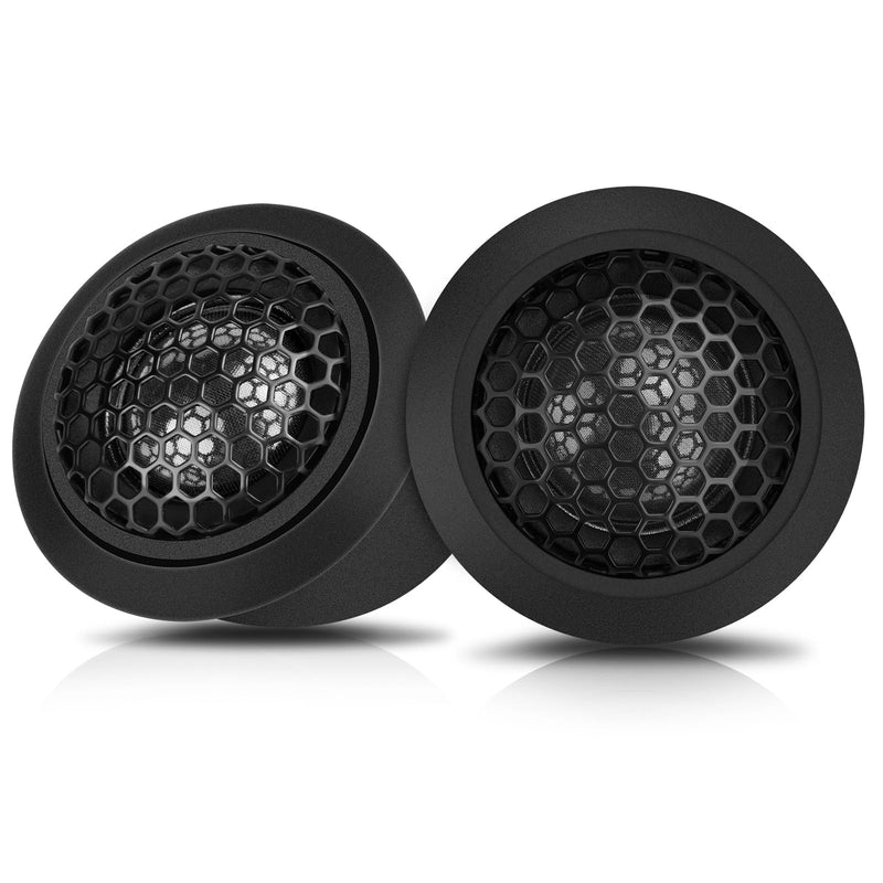 1 Inch Car Tweeters 300W Peak, Silk Dome Tweeter Speakers for Car Audio, 4 Ohm High Frequency Tweeters with Crossover, Surface/Flush Mount, Car Tweeters Pair for Clear Crisp Sound
