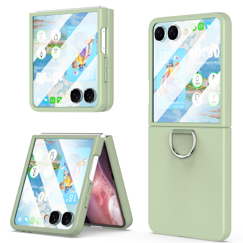 for Samsung Galaxy Z Flip 8 Case Ring Shockproof Protective Cover Flip Z 8 Phone Case for Galaxy Z Flip 8 5G 2026 - Green