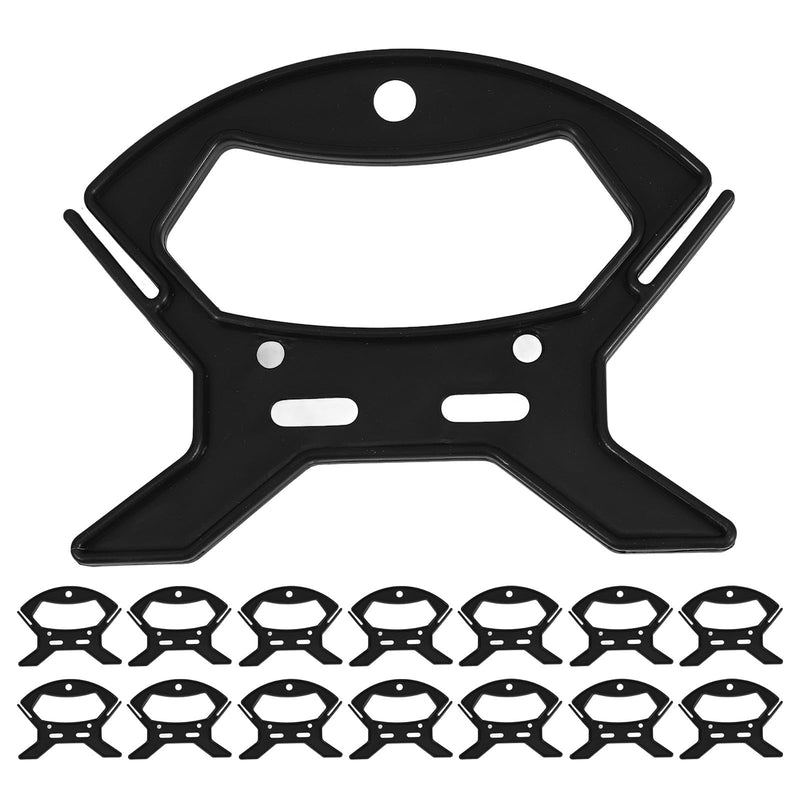 Veemoon Rope Winder, 20pcs String Line Holder Organizer Plastic Paracord Cord Winder Portable Cord Keeper Spool Tool Small Rope Crank Reel for String Lights, Kite Fishing Line, 3. 58inch Black