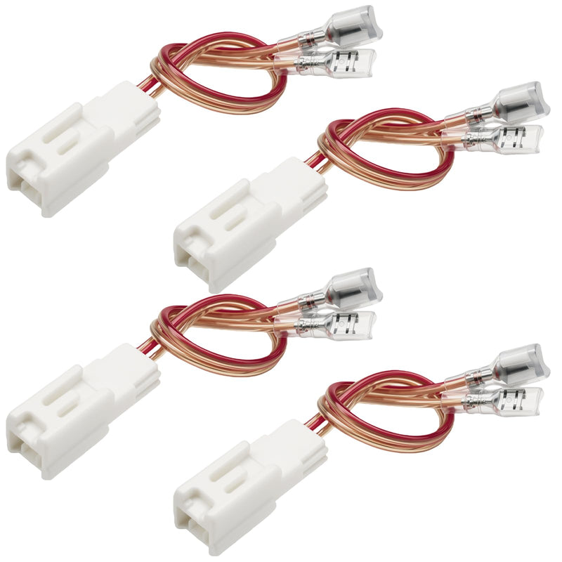 4Pcs 72-8109 Speaker Harness - Speaker Wire Harness Connector | Replacement for Toyota Camry RAV4 Avalon Tacoma Corolla Lexus IS ES RX