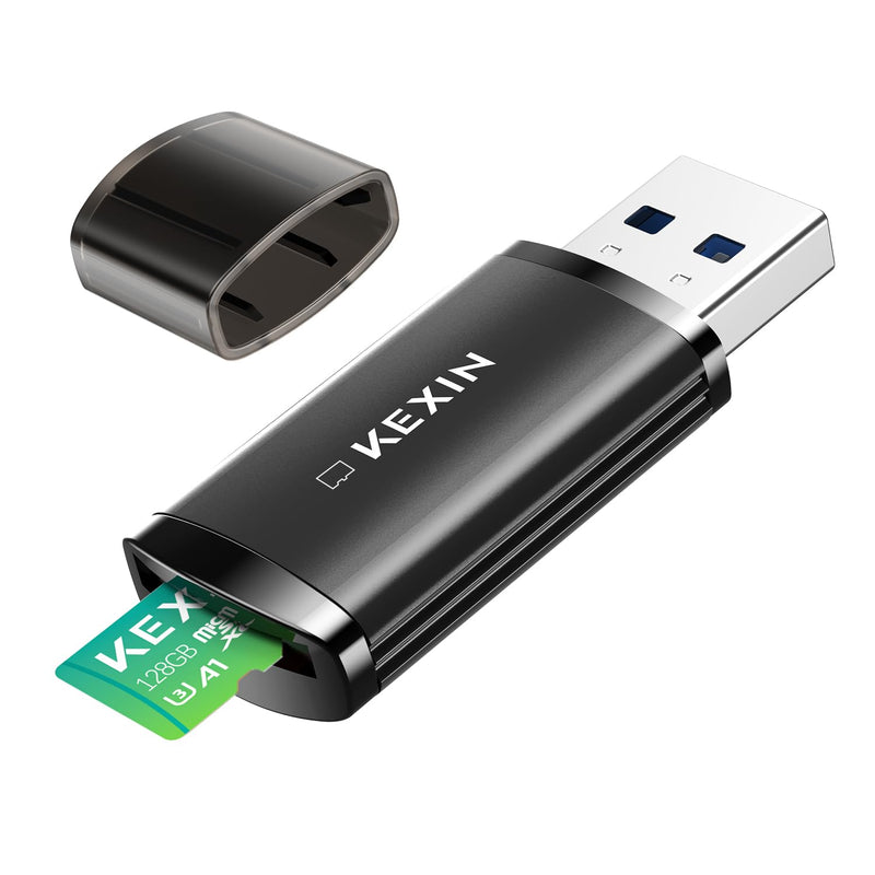 KEXIN SD Card Reader USB 3.0 Micro SD Card Reader Plug and Play 5Gbps Speed SD Card Adapter for Micro SD, Micro SDHC, Micro SDXC and UHS-I Cards TF Card Reader