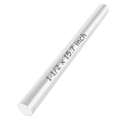  [AUSTRALIA] - 1PCS Aluminum Rod 1-1/2 inch Aluminum Round Bar Stock 6061 Solid Extruded Lathe Bar Stock Aluminums Round Rod 16 inch Round for Industrial, DIY Craft