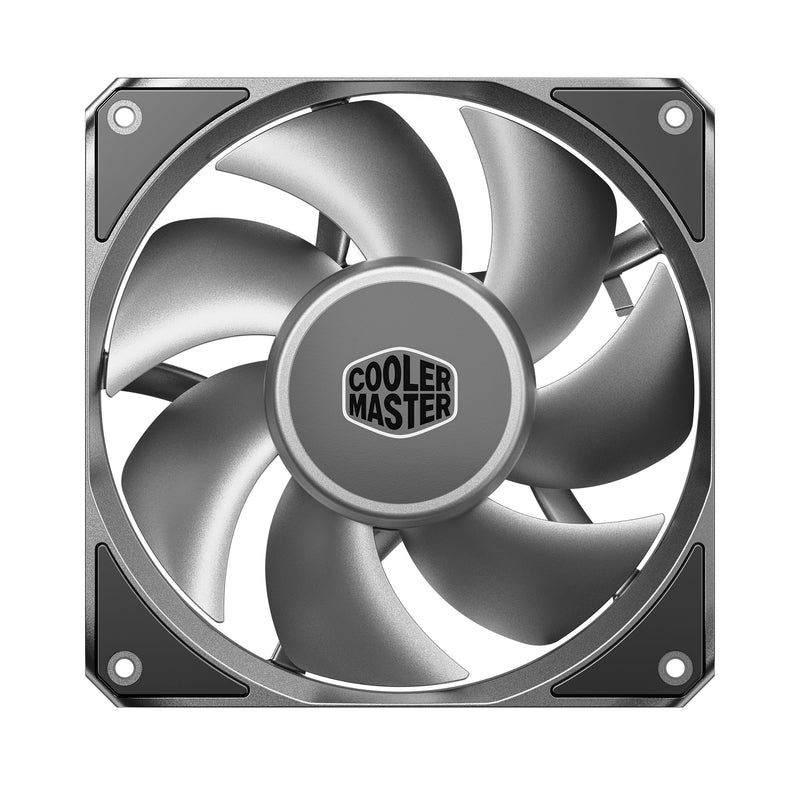 Cooler Master MasterFan A120 Case Fan, High Air Pressure, Aluminum Blades | 120mm Fan Size, High Air Pressure, Aluminum Blades, PWM Quiet Cooling, Three-Phase Motor, 0.6mm Tip Clearance, Aluminum Frame