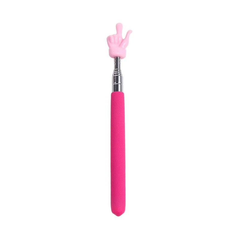 Teacher's Special Pointer Professional Retractable Finger Reading Guide Teaching Aids White Board Teacher Supplies(Pink) pink
