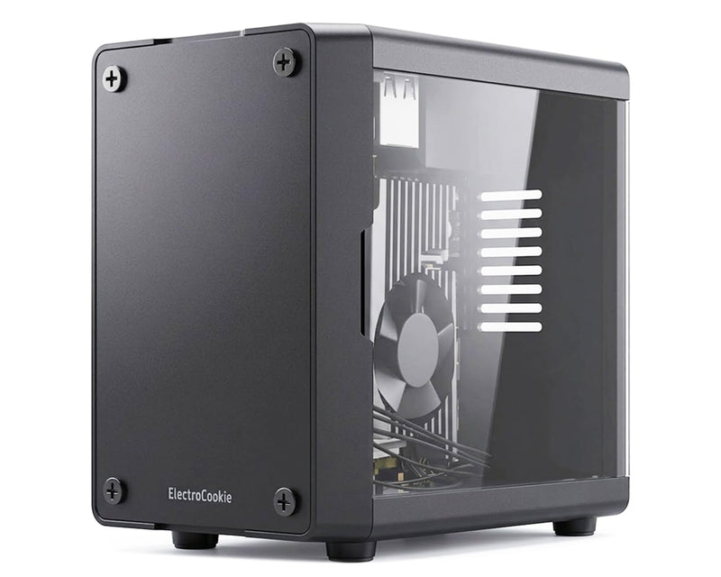 Mini Tower Case for Raspberry Pi 4 with PWM Fan and Side GPIO Access Door