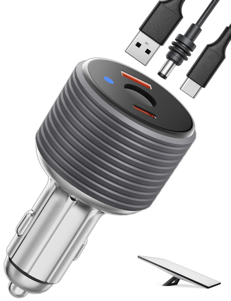 72W Max Stable Voltage Boost Starlink Mini Car Adapter, 3-in-1 Car Charger | 12V to 24V DC Boost Converter, Dual USB Ports, Heat-Resistant Aluminum Housing, Smart Chip, Car Adapter for Cars/Trucks/RVs