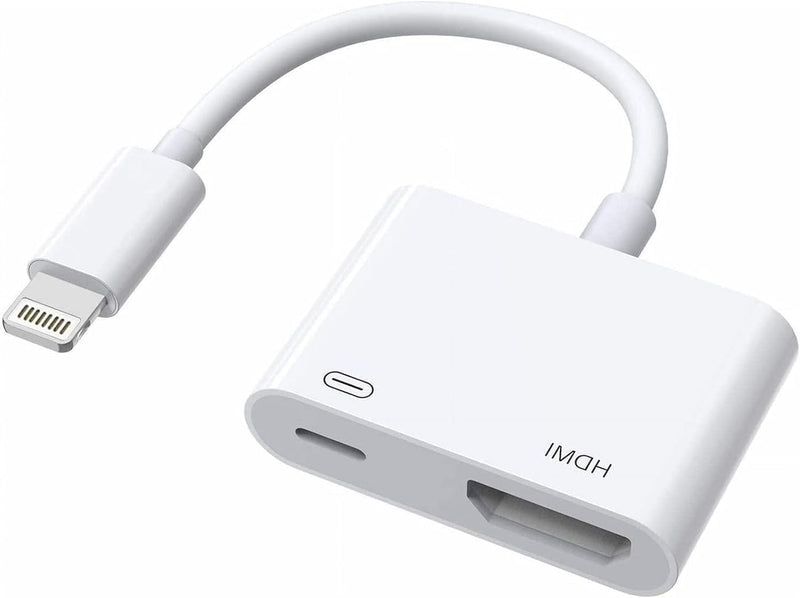Lightning to HDMI Adapter for iPhone to TV,[Apple MFi Certified] 1080P HDTV | Lightning Digital AV Adaptor DVI Connector Cable Adapter for iPhone 14 13 12 11 XS XR X 8 to HD TV Projector Monitor