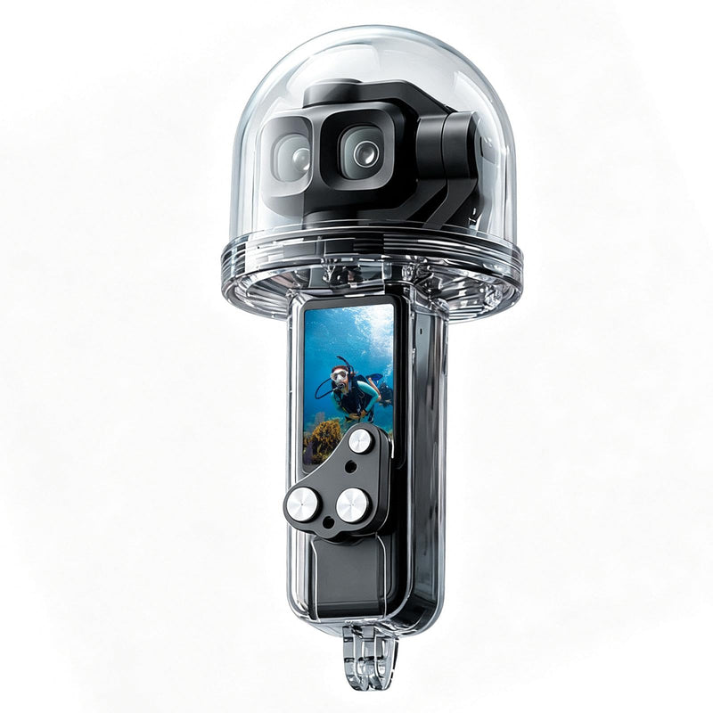 PULUZ Waterproof Diving Case for DJI Osmo Pocket 4P, 50M/164FT Underwater Protective Shell Cover Accessory for Osmo Pocket 4P Action Camera