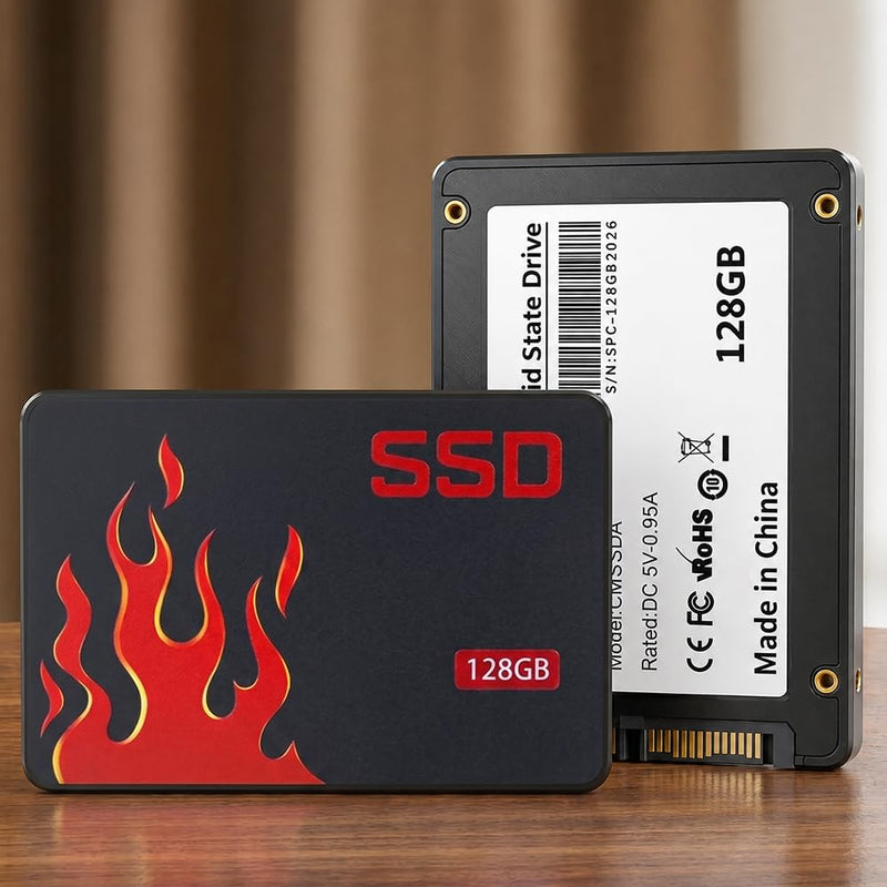 SSD SATA III Internal - 2.5" 128GB Solid State Drive,High-Speed Read & Write,Computer Memory and Storage Upgrade for Office, Home,IT Pros(Style-I)