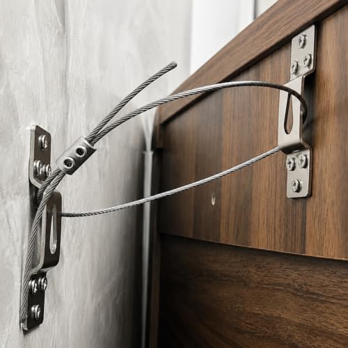 DAMILA 304 Stainless Steel Heavy Duty Hidden Furniture Anchors 4 Pack