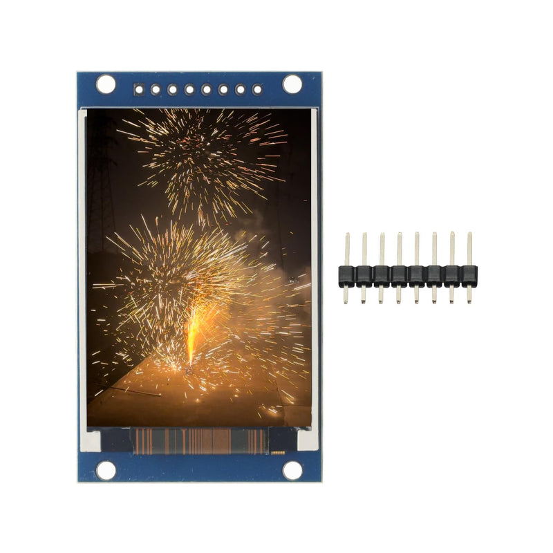 2.0 Inch IPS TFT LCD Display Module, 240x320 RGB Full Color Screen ST7789 Driver 4-Wire SPI 8Pin 3.3V HD LCD Display Screen for Arduino Raspberry Pi DIY Electronic Projects