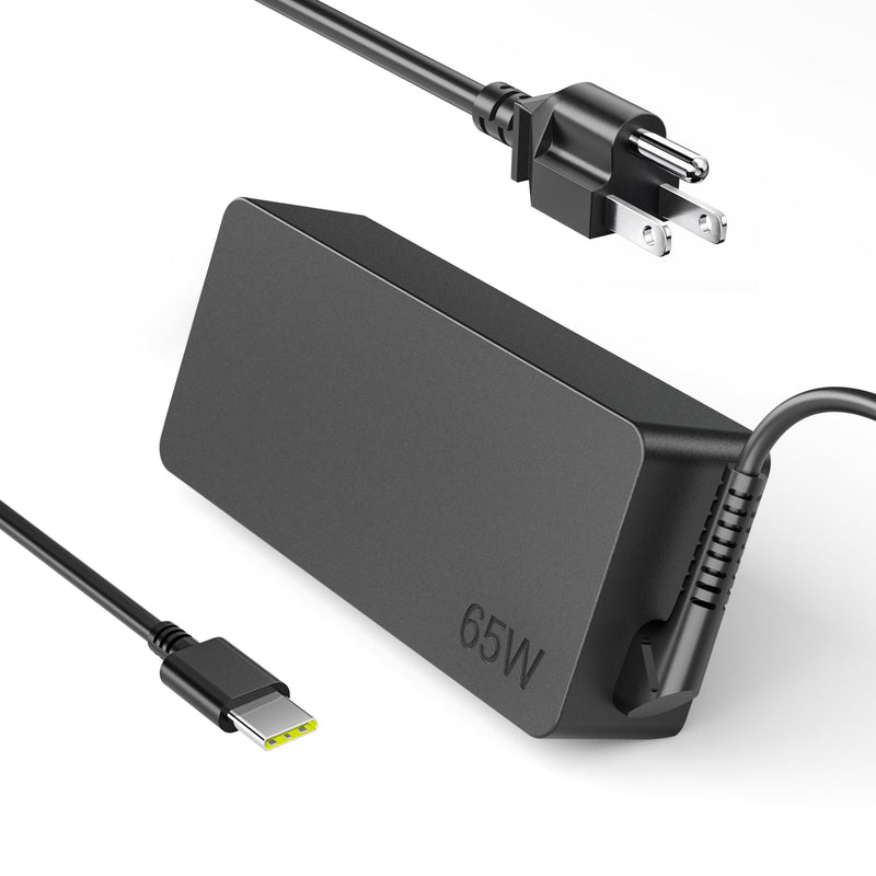 QFA 65W USB C Laptop Charger | Compatible with Lenovo ThinkPad T480 T490 X1 Carbon T14 T16, Yoga C930 C940 7i, Chromebook, ADLX65YDC2A Type C Power Adapter