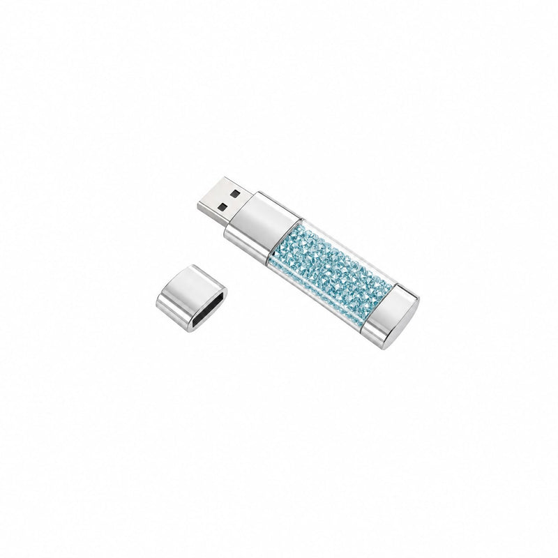 64GB USB Flash Drive –USB Stick Offers Photo/Video Storage, The External Storage Jump Drive is Compatible with Pc (Sapphire)(Available Space: ~58GB)