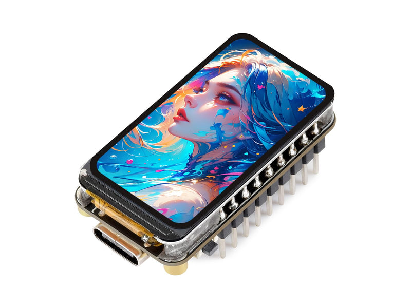 Waveshare ESP32-C5 1.47inch LCD Dev Board,172×320,with pre-soldered headers | 262K color,supports 2.4GHz/5GHz Wi-Fi 6 and BLE5,Integrated display, onboard TF card slot and multiple peripheral interfaces