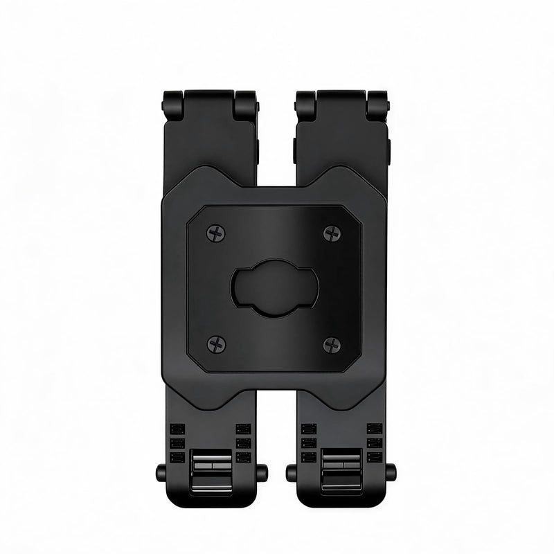 MOLLE Body Camera Mount for Axon Body 2/3/4, Two-Point Support | Two-Point Body Camera Holder for MOLLE/PALS Vests, Quick-Release Dual Clips Help Reduce Wobble During Police Patrol Duty