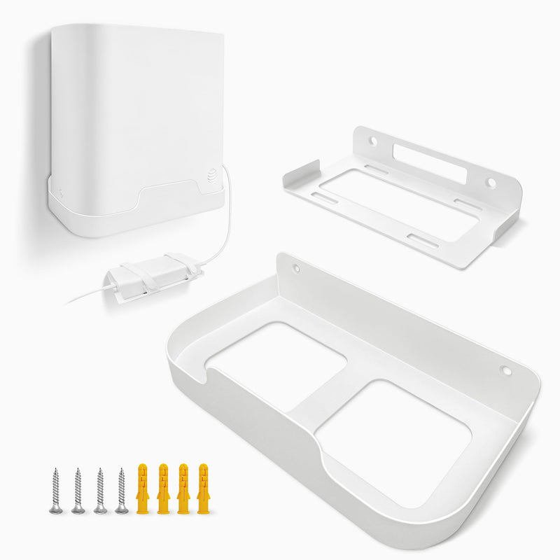 Wall Mount Compatible with AT&T Fiber BGW320, Metal Gateway Bracket | Holds Gateway and Power Adapter Together for a Cleaner Wall-Mounted Setup