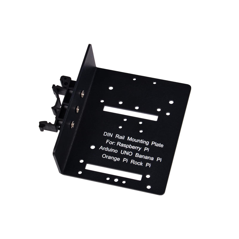 GeeekPi DIN Rail Mount Rack Bracket, Compatible with Raspberry Pi 5/4B/3B, Other SBCs & Dev Boards, Designed for DeskPi RackMate T0/T1/T2/T0 Plus/T1 Plus/TL1 & 10" Server Rack