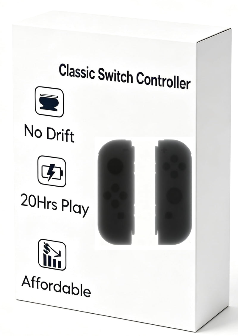 MOMOTA Crystal buttons Controllers for Switch，Replacement Wireless Controllers with Hall Effect Joystick & 6-Axis Gyroscope & HD vibration & NFC (Random colors)
