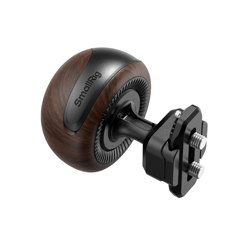 SmallRig HawkLock Mini Wooden Side Handle, H21 Quick Release Side Handles, Ergonomic Grip with Patented Slide-in Lock Mechanism, NATO Rail Included, Left/Right Hand Use, Max Load 15kg/ 33lb
