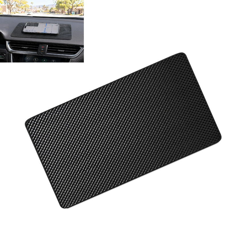 Car Dashboard Anti-Slip Mat, 10.6" x 5.9" Sticky Dashboard Pad, Multifunctional Non-Slip Grip Mat for Cell Phone Keys Sunglasses GPS, Universal Car Interior Accessories (Grid)