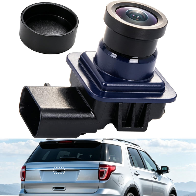 Backup Camera fit for 2011 2012 2013 2014 2015 Ford Explorer BB5Z-19G490-A | EB5Z-19G490-A DB5Z-19G490-A EB5T-19G590-AA Rear View Reverse Camera Parking Assist Camera Replacement EB5T19G490AA 590-421