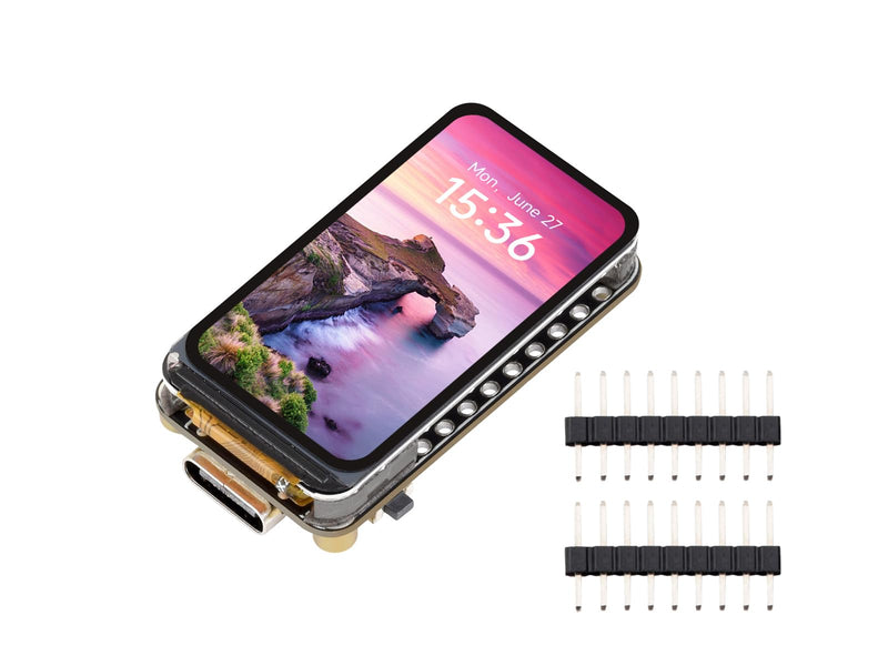 ESP32-C5 Development Board with 1.47inch LCD Display | RISC-V 32-bit Processor, 2.4GHz/5GHz Wi-Fi 6/BLE5/Zigbee 3.0/Thread Support, 172×320 262K Color Display, 4MB Flash