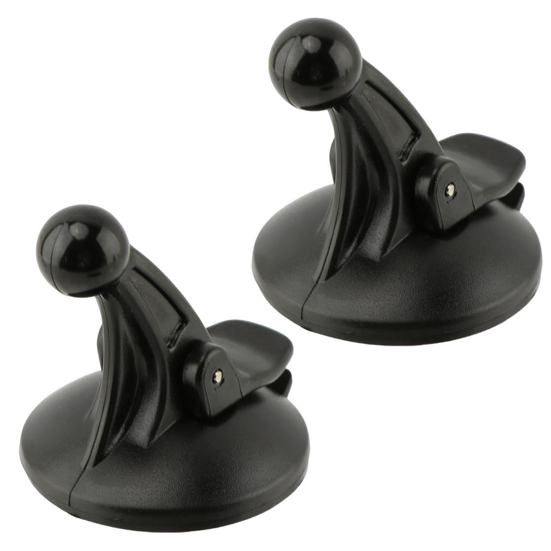 2PCS GPS Suction Cup Mount for Garmin, 17mm Ball Socket Replacement GPS Holder, Adjustable Suction Cup for Windshield and Dashboard, Fits Nuvi Drive DriveSmart Series