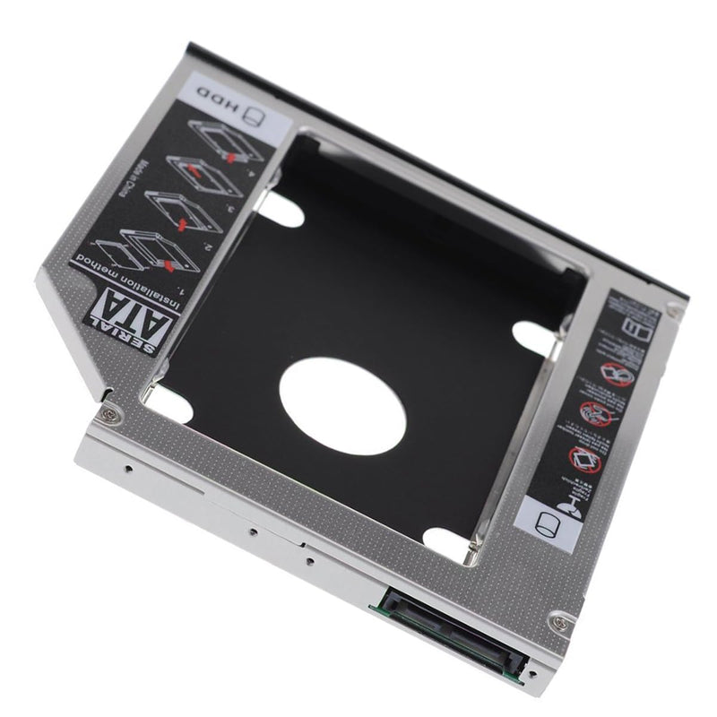 SATA 22Pin Female to Slimline SATA 13P Male HDD 2nd Hard Disk Drive Caddy Enclosure for 9.5mm Universal Laptop CD DVD-ROM Optical Bay 2.5 Slimline SATA Host to SATA Disk Adapter