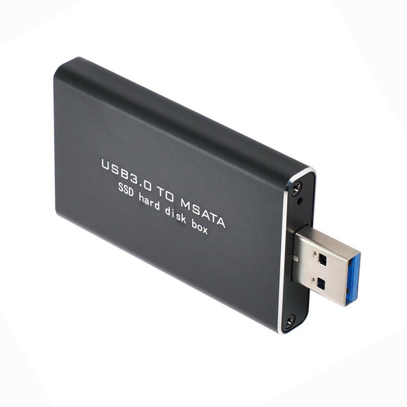50Pin Mini PCI-E mSATA SSD to USB 3.0 Type-A External PCBA Conveter Adapter 5Gbps Pen Driver Card Enclosure with Case MSATA to USB3.0 with Cover
