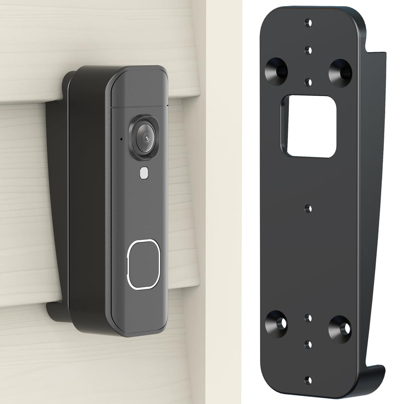 Vinyl Siding Mount for Blink Doorbell 2K+(2026 Blink Doorbell Camera Mount) | Fits 4" Standard Siding, Angle-Corrected Wedge Kit, Fixes Upward Tilt, Blink Doorbell 2K Angle Mounting Bracket, Easy Install Matte Black