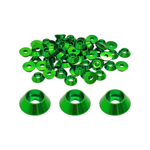 pson 60Pcs M3 Counterbore Washers(Green) Green