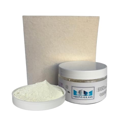 Cerium Oxide Powder with Wool Felt Pad, 3.52 oz, TREO 99.95%