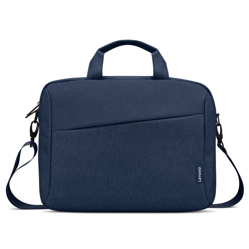 Lenovo 16" Laptop Bag T210 (ECO), Water-Resistant Laptop Sleeve Case with EVA Protective Padding, Dual Compartments, Travel Strap, Eco-Friendly Recycled Material, Fits Up to 16-Inch Laptops, Navy Navy Blue