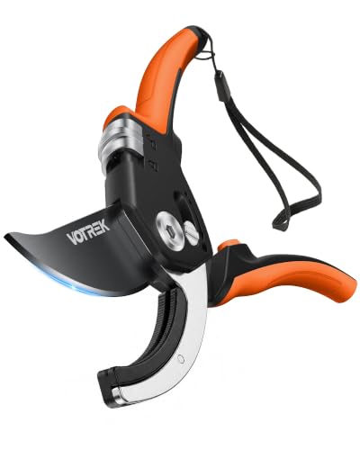 Anvil Pruning Shears, 3/4" Cut Capacity Garden Clippers Heavy Duty Orange