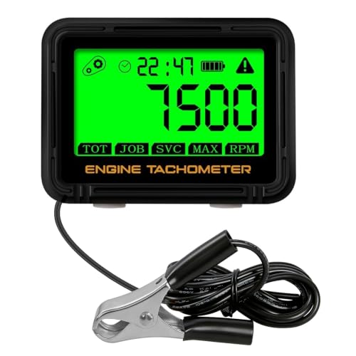 Small Engine Tachometer，Digital Tachometer，RPM Meter and Hour Gauge