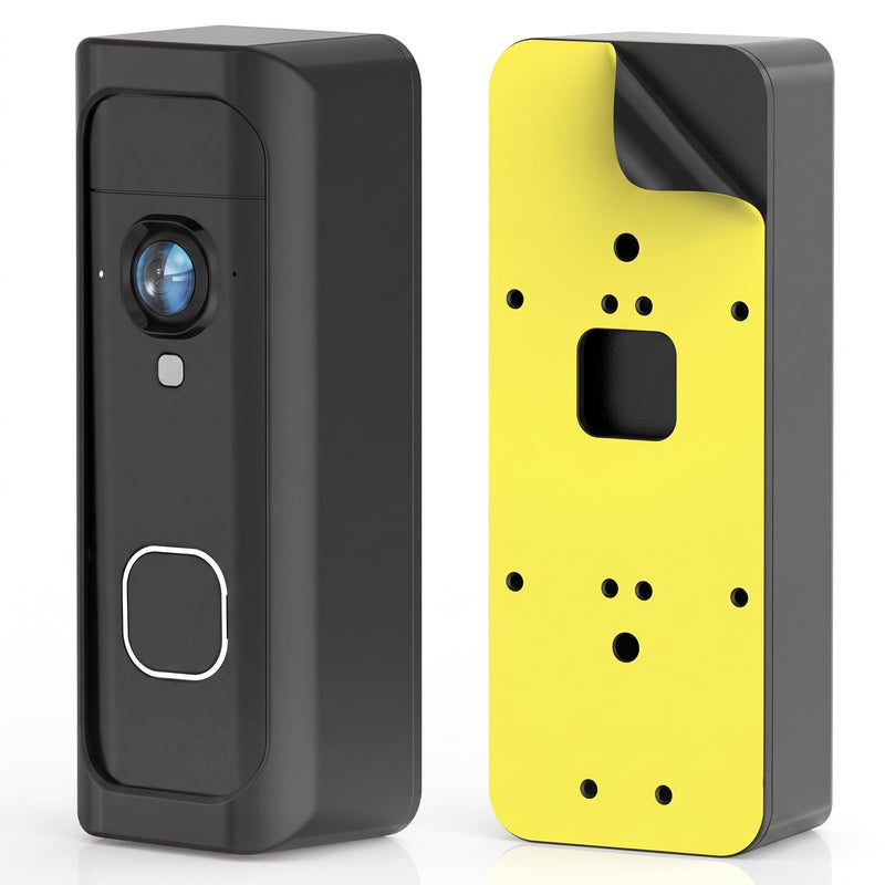 No Drill Doorbell Mount Compatible with Blink Battery Doorbell 2K+, Anti-Theft Doorbell Holder for Apartment Door, Full Cover Adhesive Mounting Bracket Accessories for Home