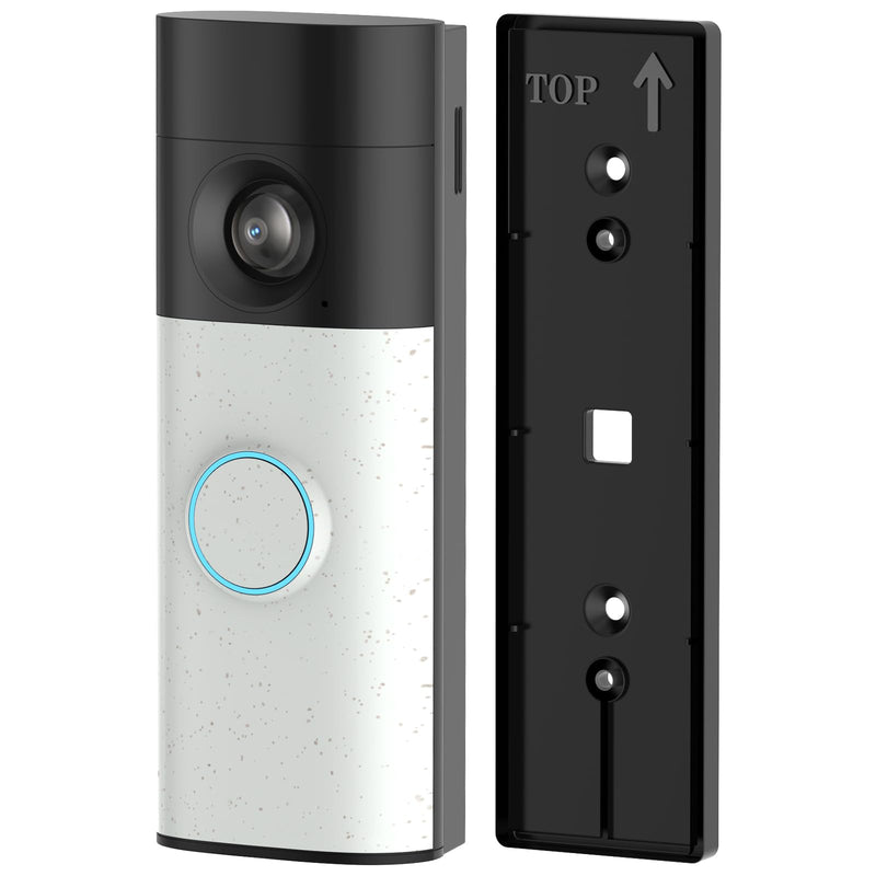 No Drill Doorbell Mounting Plate for Ring/Battery Doorbell 2K (2026 Model) | Strong Adhesive Mounting Bracket, Sturdy ABS Plastic, Easy Install Accessories Kit, Doorbell Camera Holder for Apartment Door