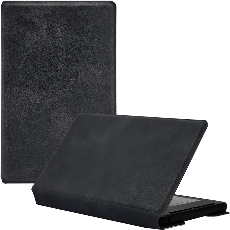 Magnetic Case for Xteink X3 E-Book Reader, Ultra-Thin Lightweight Leather Protective Cover for 3.7" Xteink X3 with Magnetic Closure (Soft-Touch Matte Black) Soft-Touch Matte Black