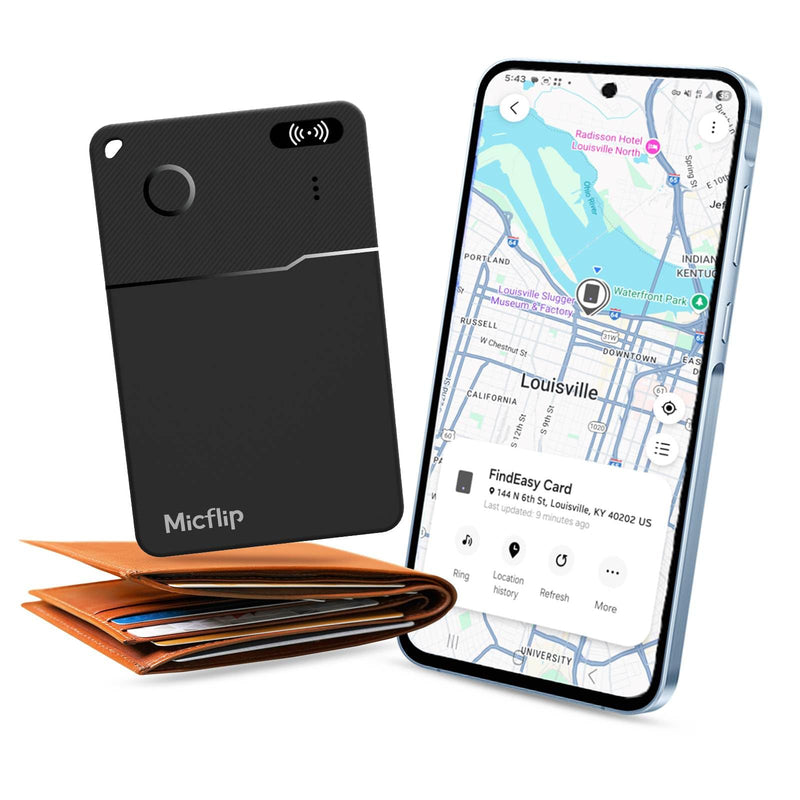 2026 Slim Wallet Tracker Card PRO, Only for Samsung SmartThing | 0.07in Ultra-Thin Credit, Wireless Charge,Samsung certified, 7 Day Location History, Waterproof, for Wallet Luggage Passport 1 Pack