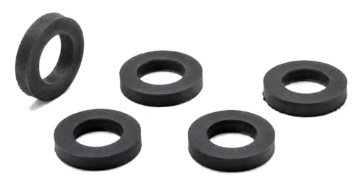 5/16" ID x 9/16" OD x 1/8" Nitrile Rubber Flat Washers for ATV Motorcycle Repair, Battery Trays, Fairings, and Vibration Isolation 20 Pack