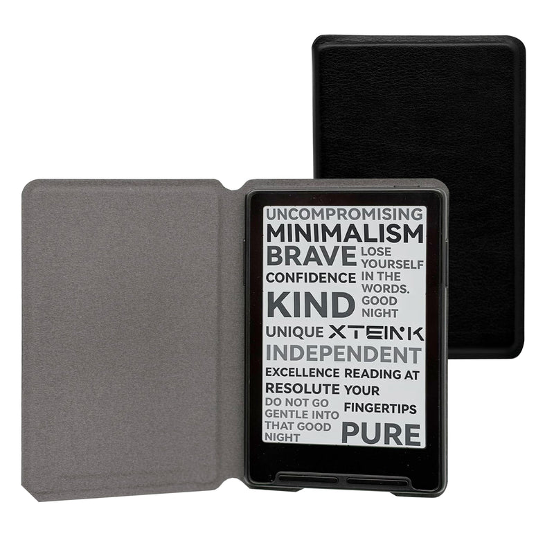 Slim PU Leather Case for Xteink X3 E-Reader | Lightweight Design, Daily Carry，Magnetic closure function，High degree of fit，Convenient for charging black