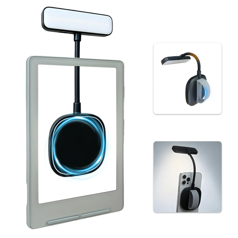 Magnetic Rechargeable Reading Light for Xteink x4 e-Book Reader | Portable Magnetic Reading Light with Hand Strap for E-reading, Compatible with Xteink E-book Reader, Smartphone, Laptop