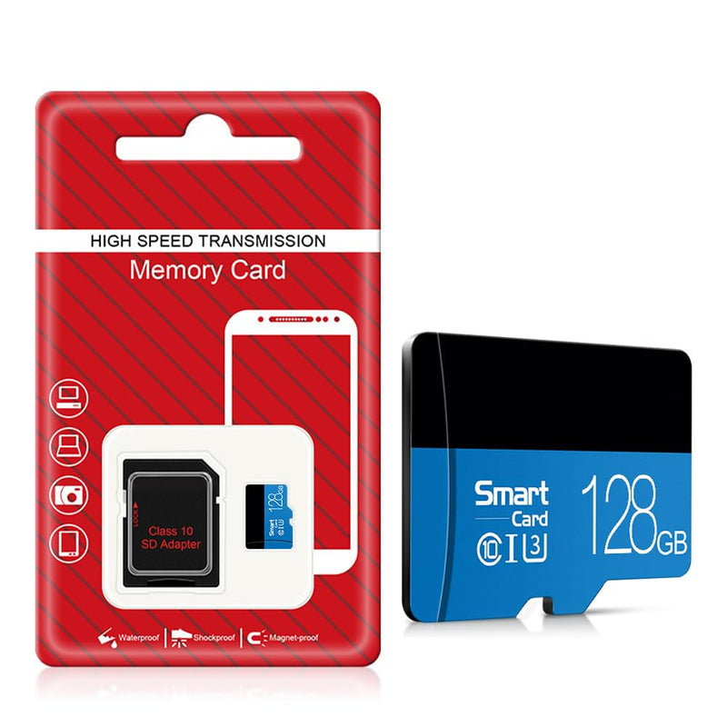 128GB SD Card, 4K Video for Dash Cam & Security Camera (Blue) | C10 U3 V30 A2, High Speed for Smartphones, Tablets, Gaming